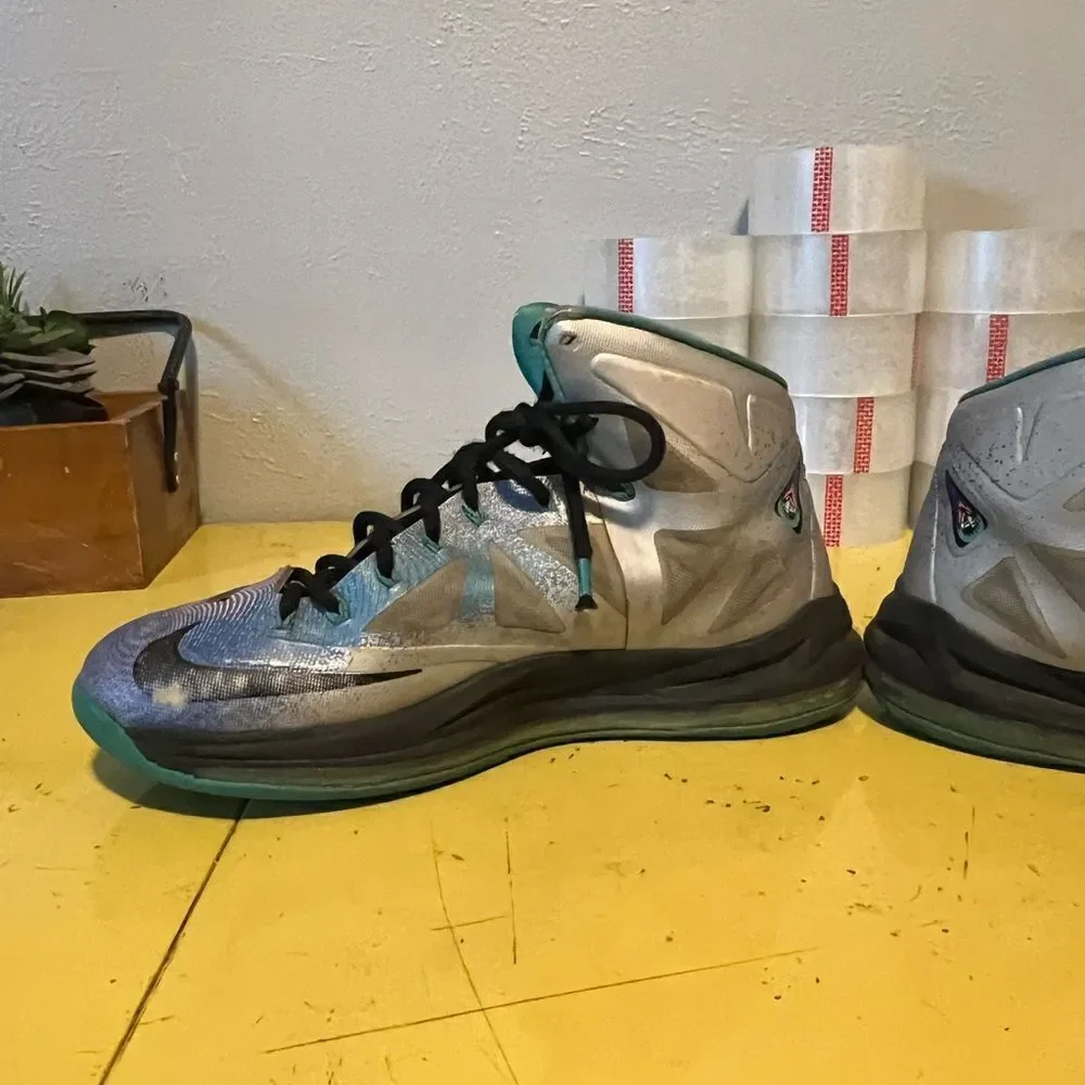 Lebron 10 Pure Platinum Sz 10
